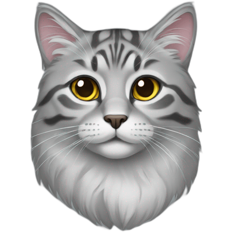 siberian grey cat emoji