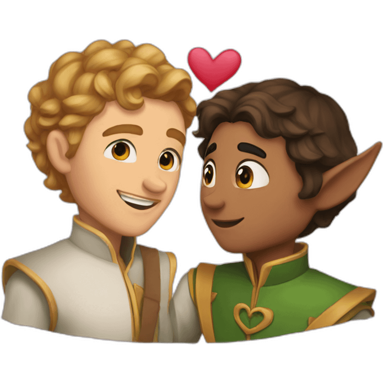 love between palladin and elf emoji