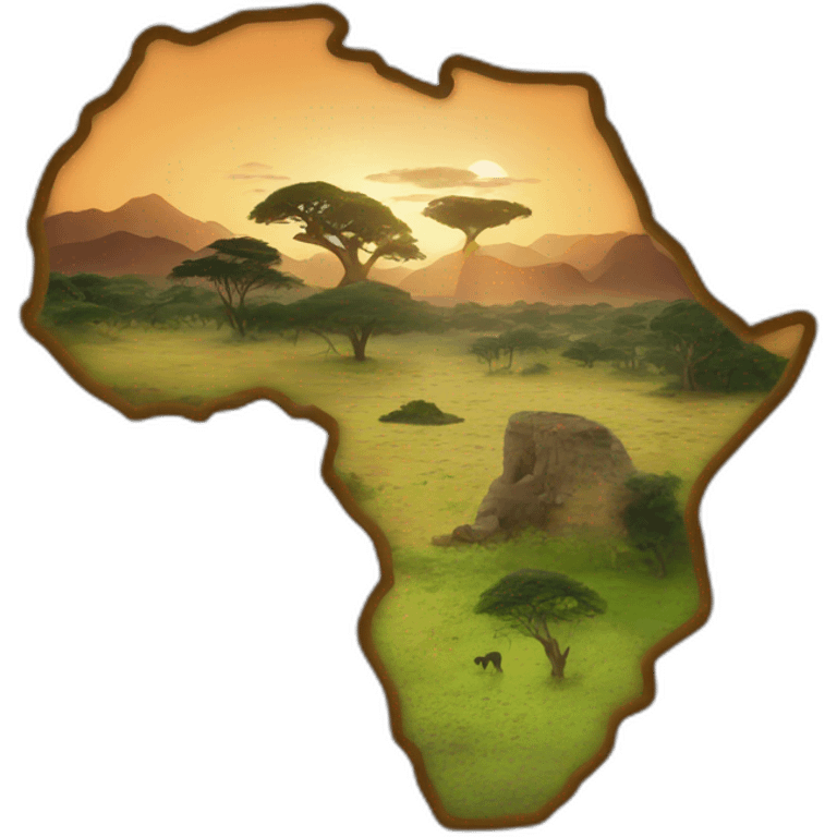 Afrique le continent emoji