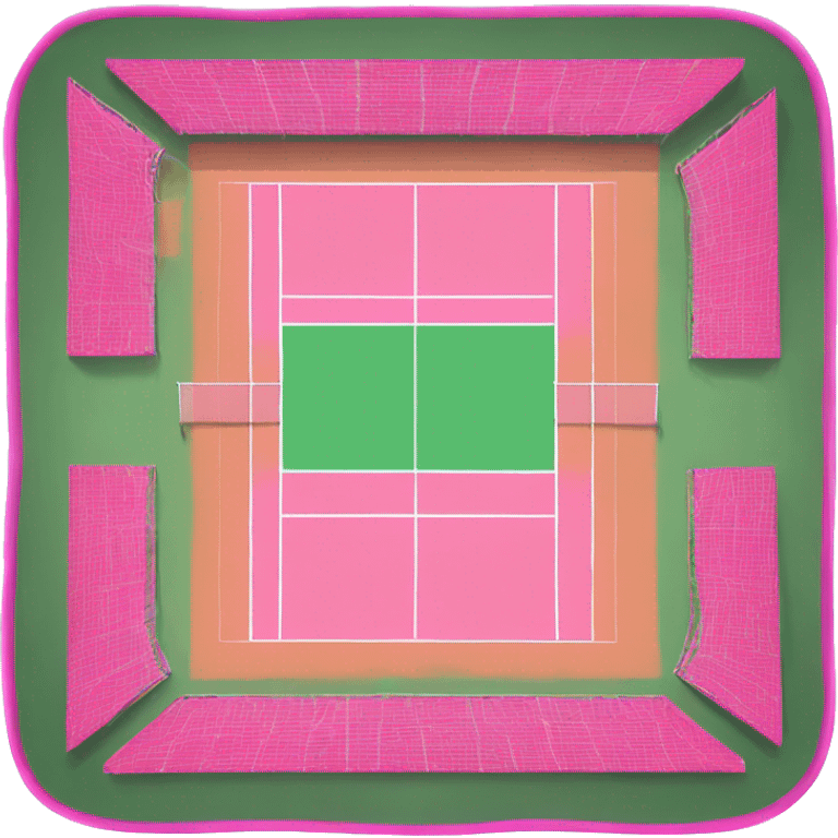 Pink tennis court  emoji