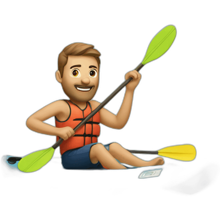 Man-on-paddle emoji