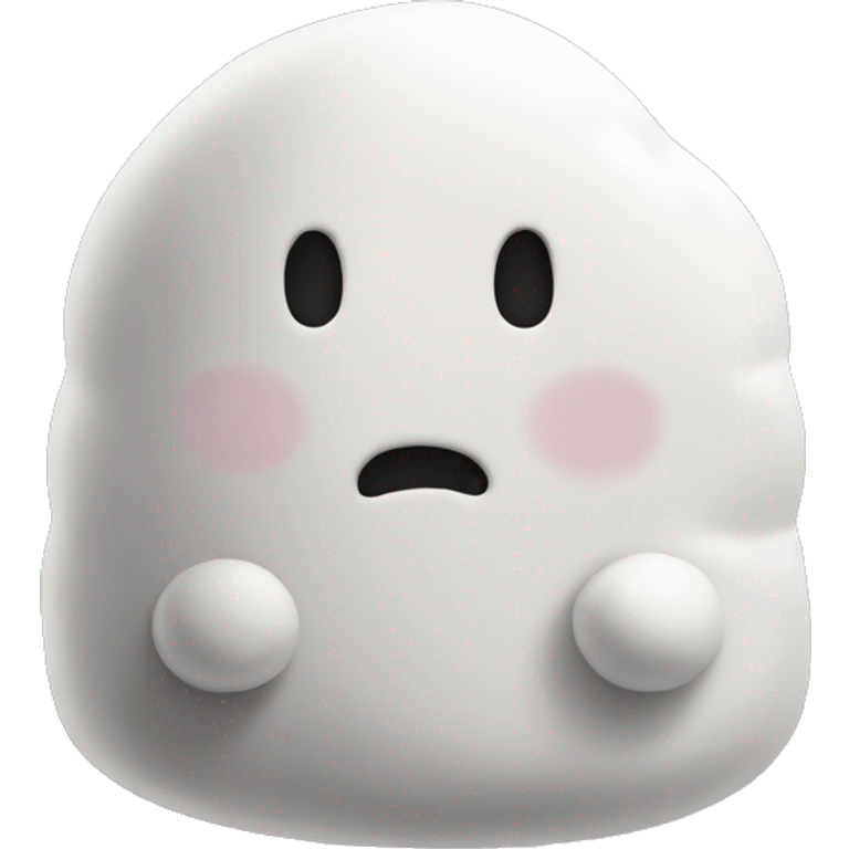 marshmallow no face emoji