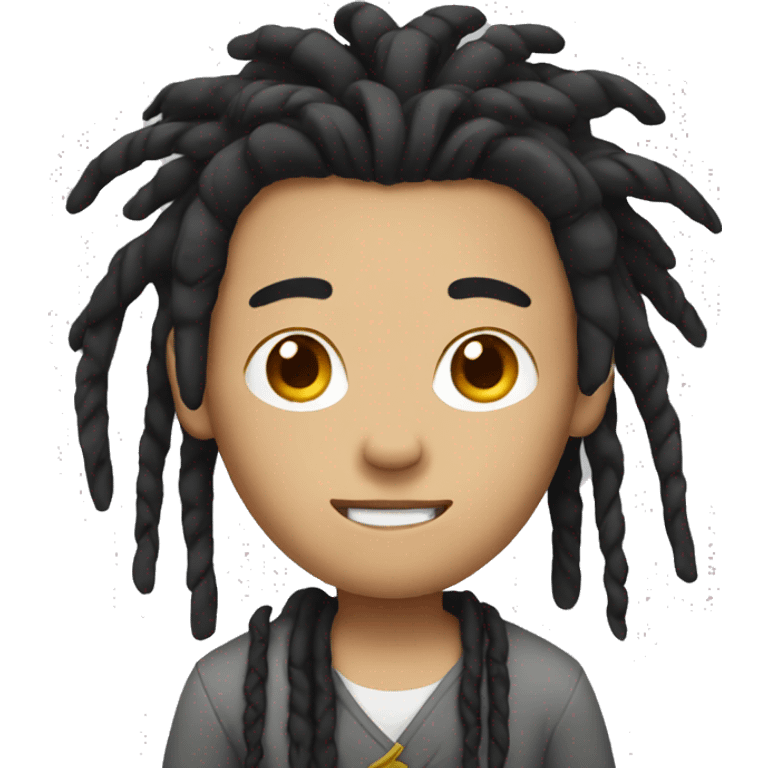 Chinese man with dreadlocks  emoji