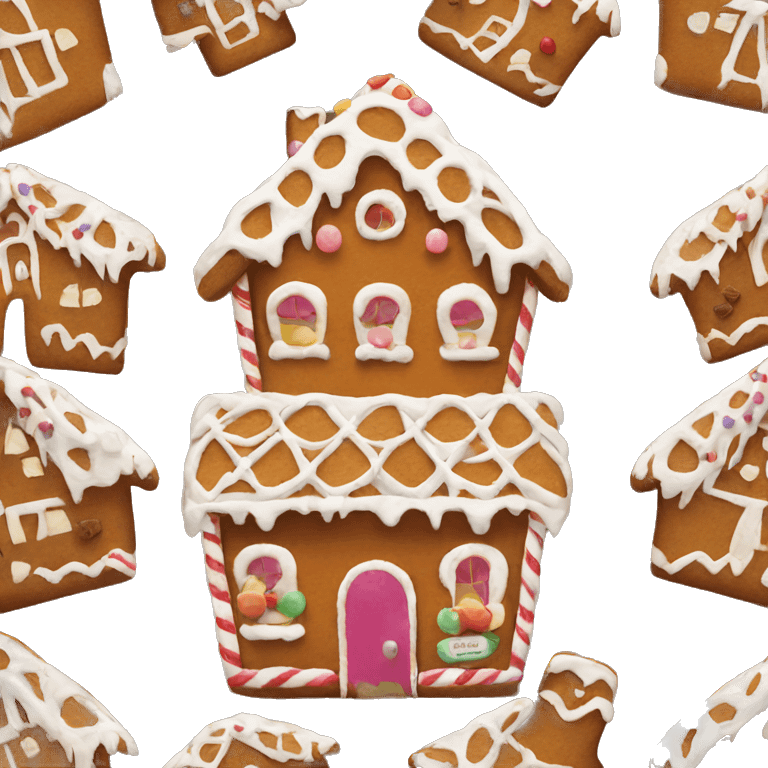 gingerbread house emoji