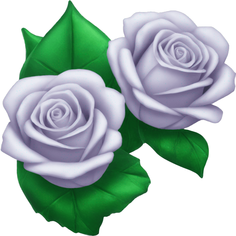 Emerald roses emoji