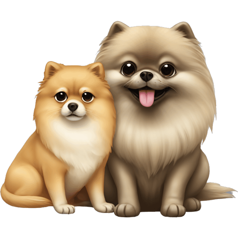 Seal and pomeranian  emoji