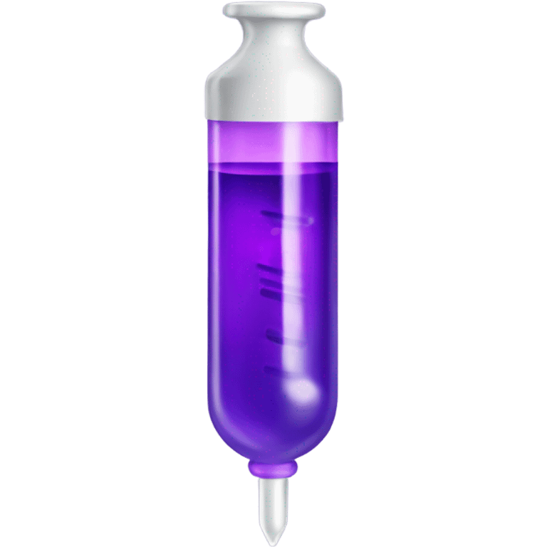 medicine syringe purple emoji