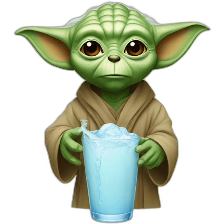 Yoda drink bear emoji