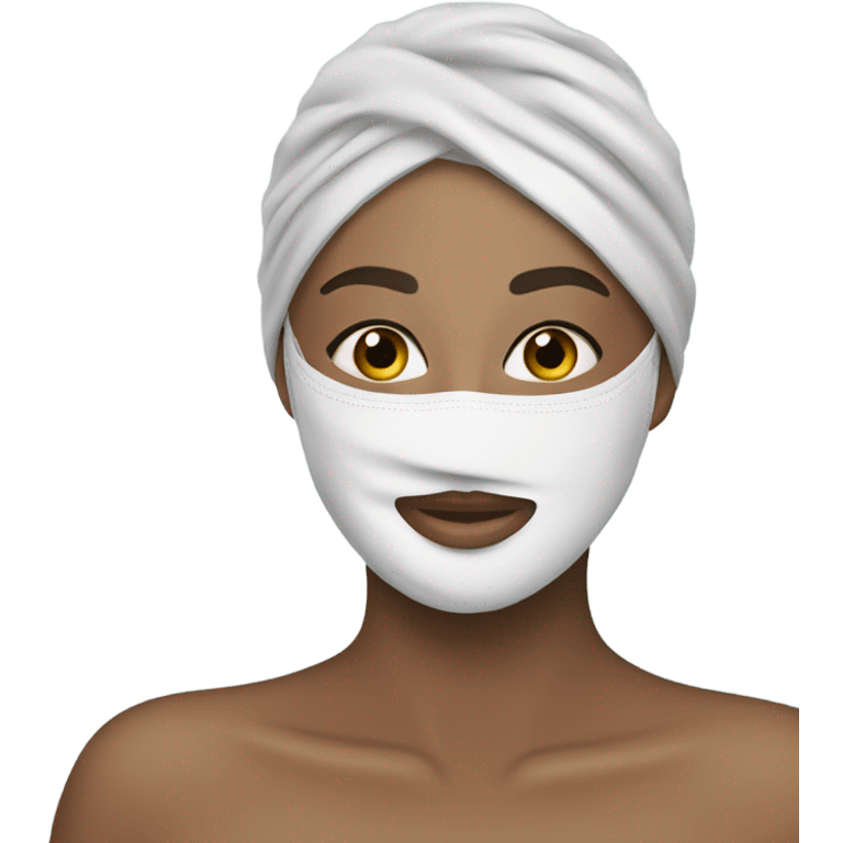 Facial face mask skincare  emoji