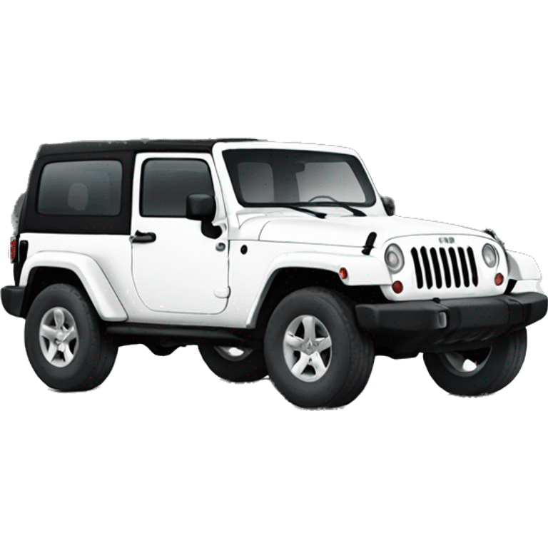 White jeep wrangler emoji