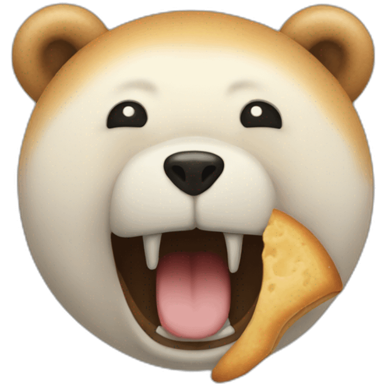 Ours qui mange du pain emoji