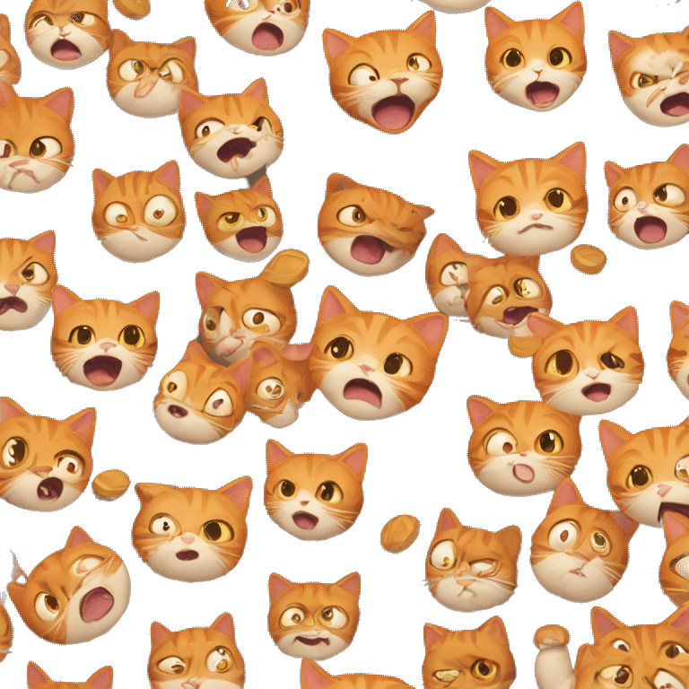 orange cat shocked emoji