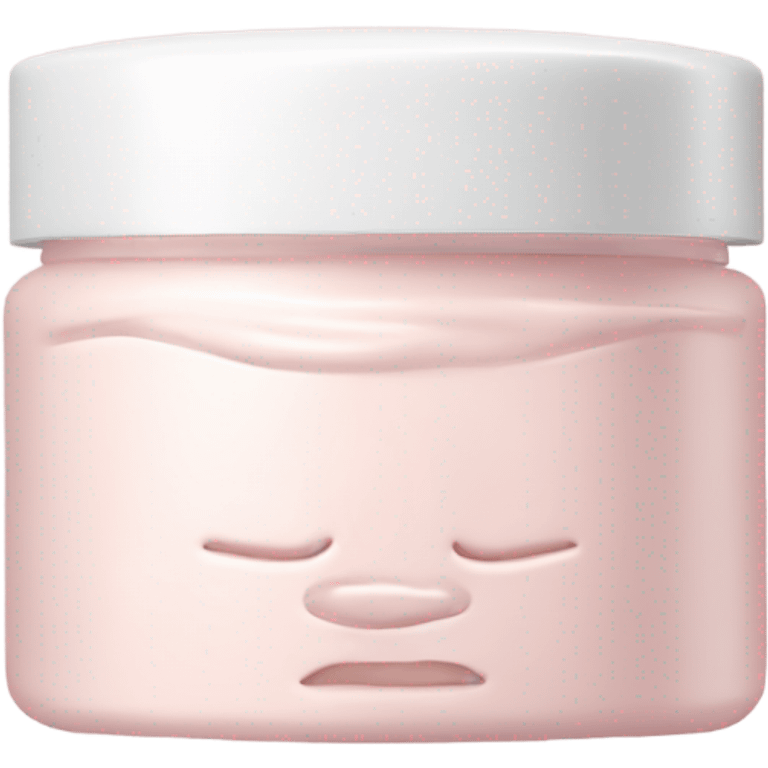 aesthetic pink jar of face cream  emoji