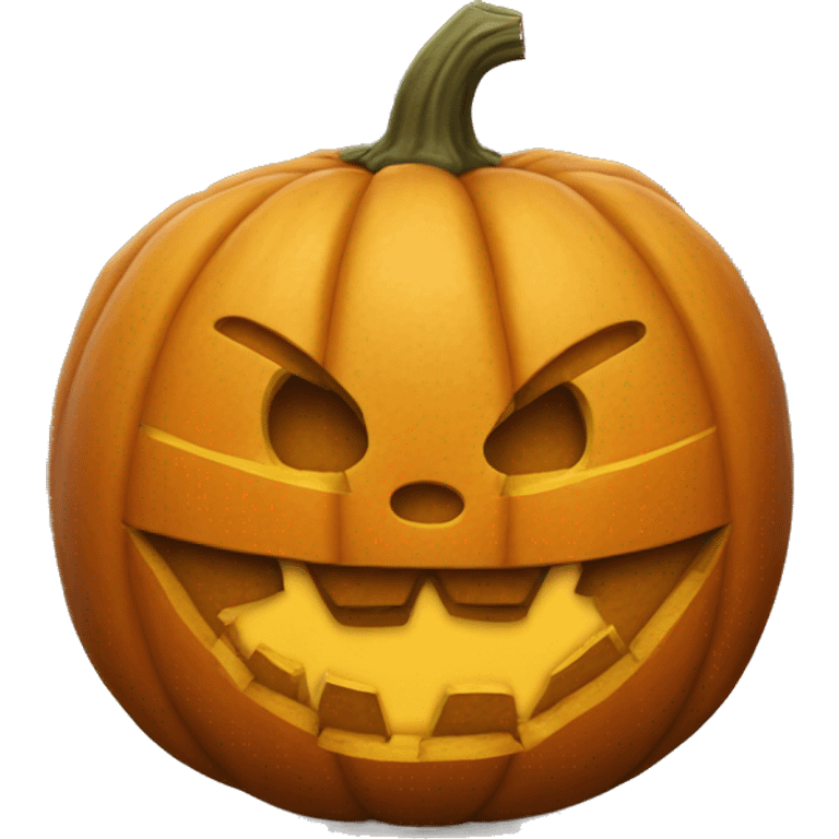 Big pumpkin carved emoji