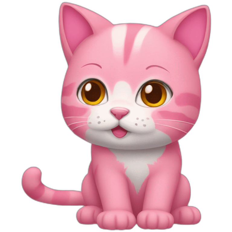 pink cat anime emoji