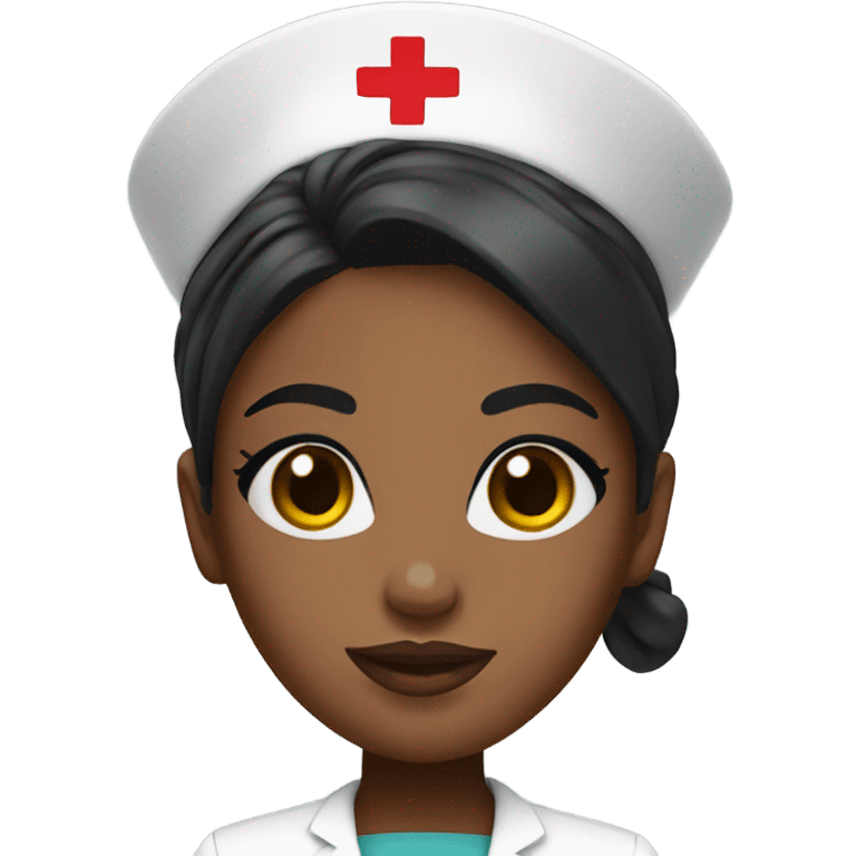 Black Bratz as a nurse emoji