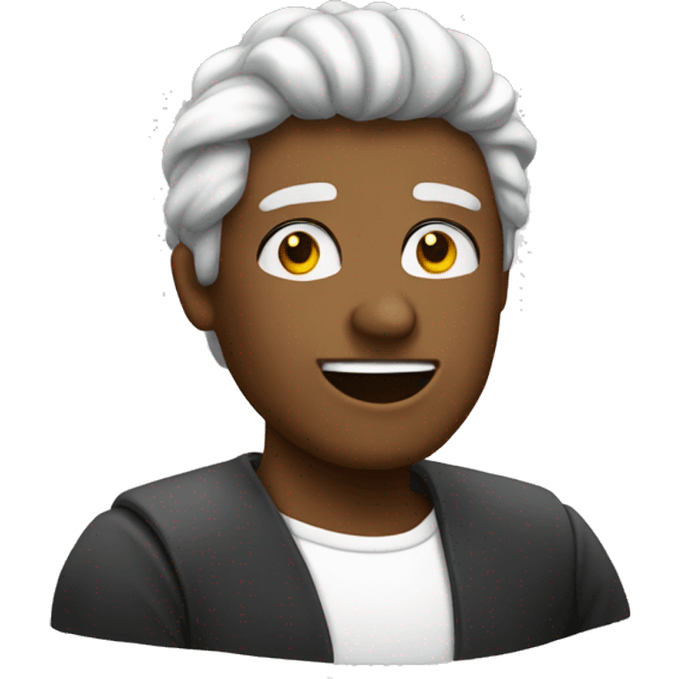 Rosto feliz dando um legal emoji