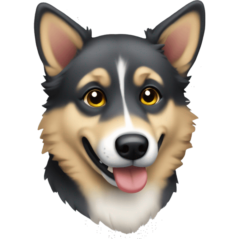 A drunk Swedish Vallhund emoji