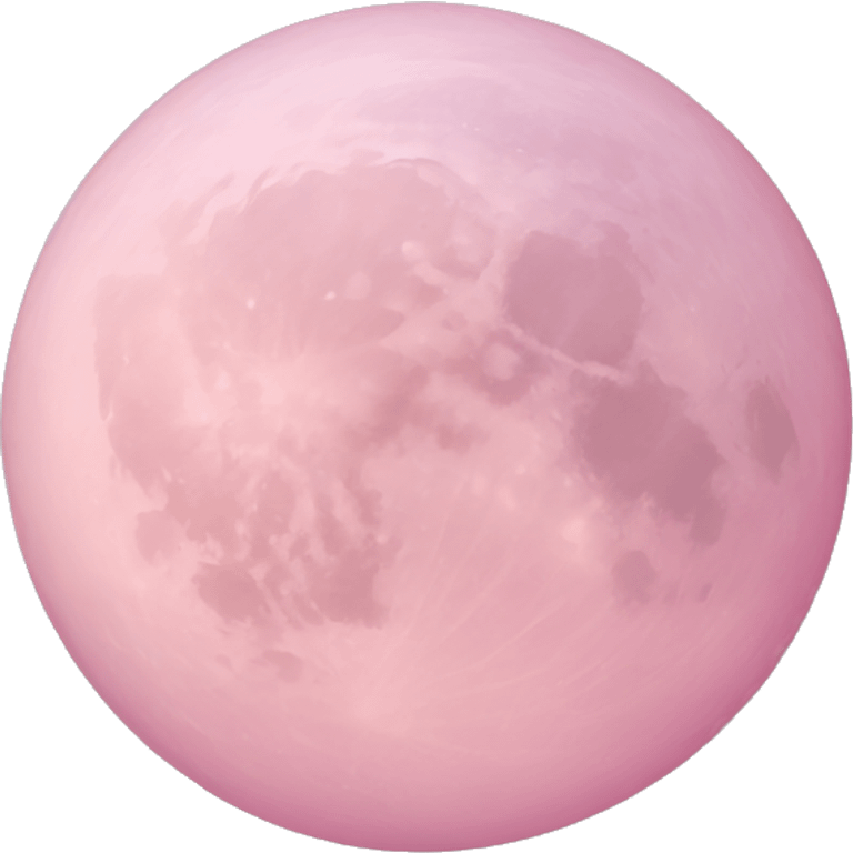 pastel pink moon emoji