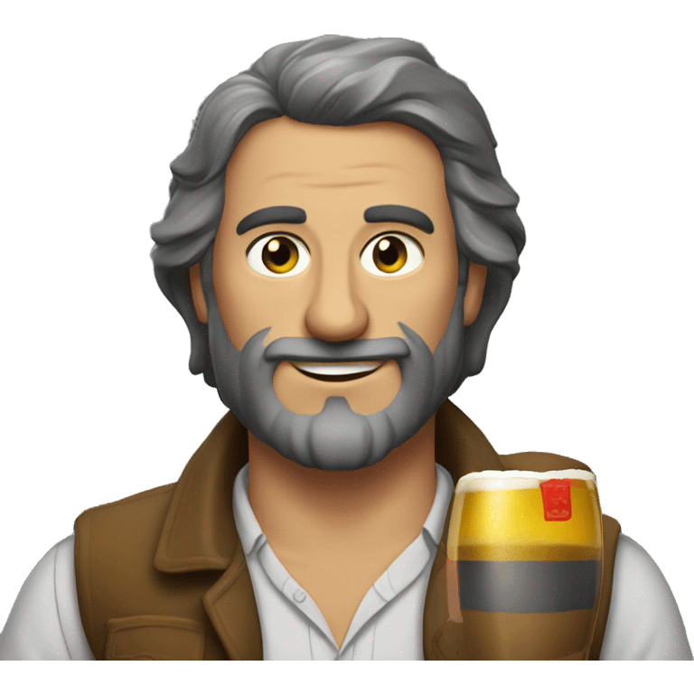 Leon tomando cerveza emoji