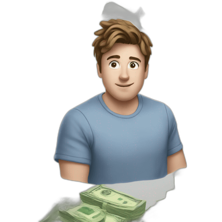 Mrbeast with eyes money emoji