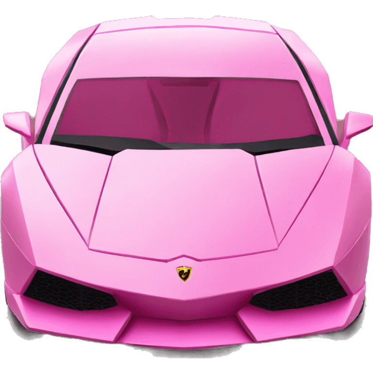 Pink Lamborghini emoji