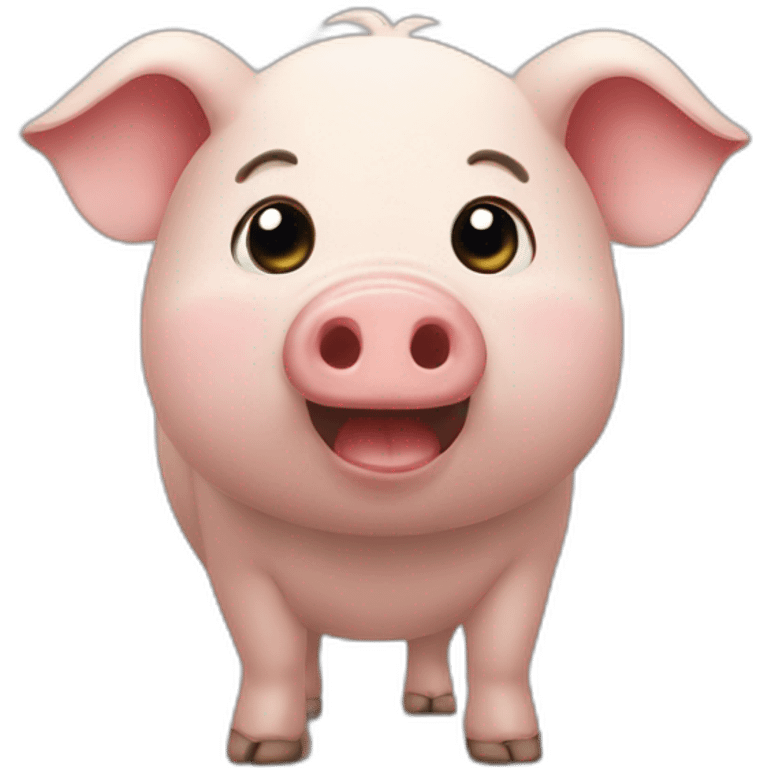 Chat qui ressemble à un cochon emoji