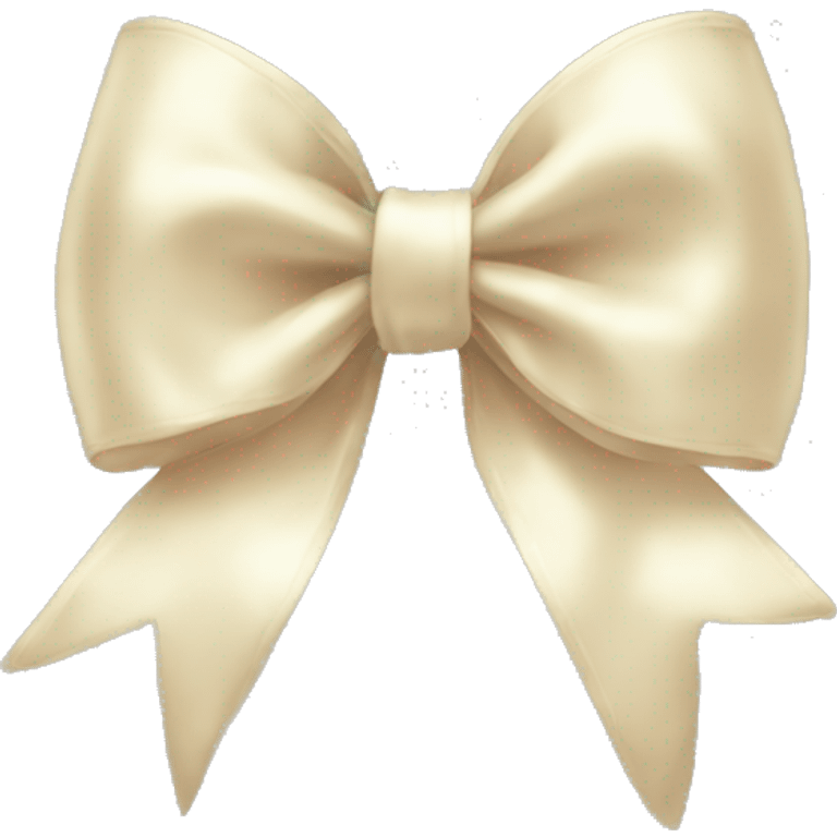 Christmas bow cream aesthetic emoji