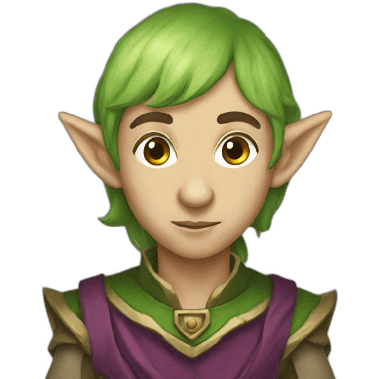 Dungeons and dragons elf emoji