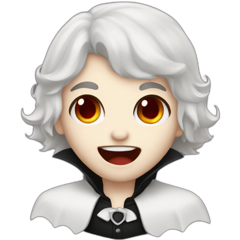 Cute vampire emoji