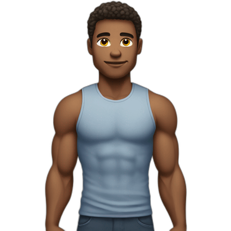 Muscle young man emoji