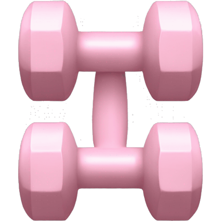 Pale pink single dumbbell emoji