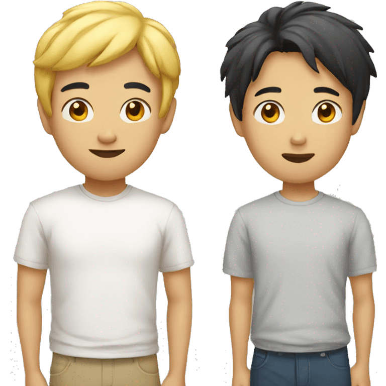 two asian friends emoji