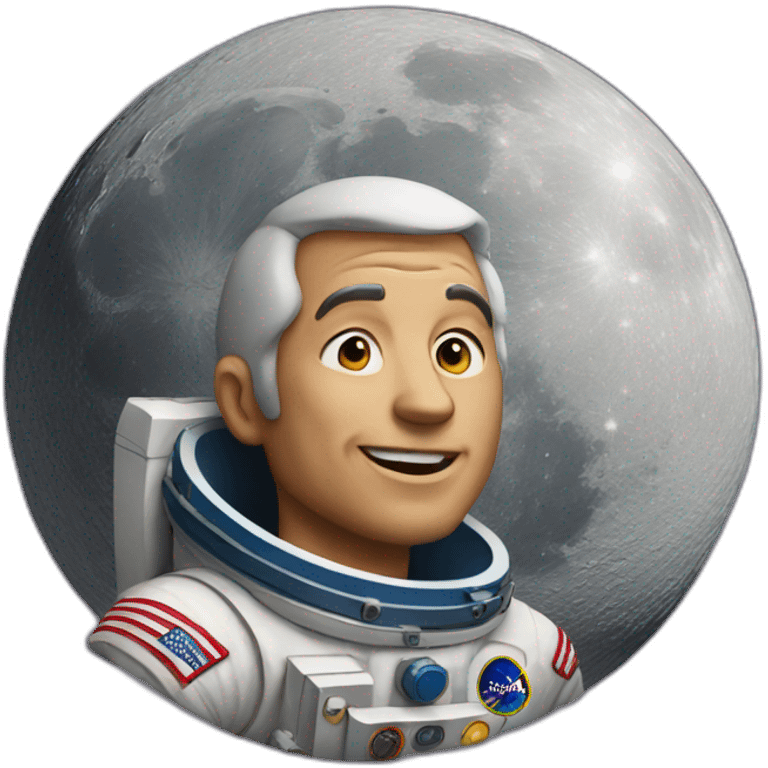 man on the moon emoji