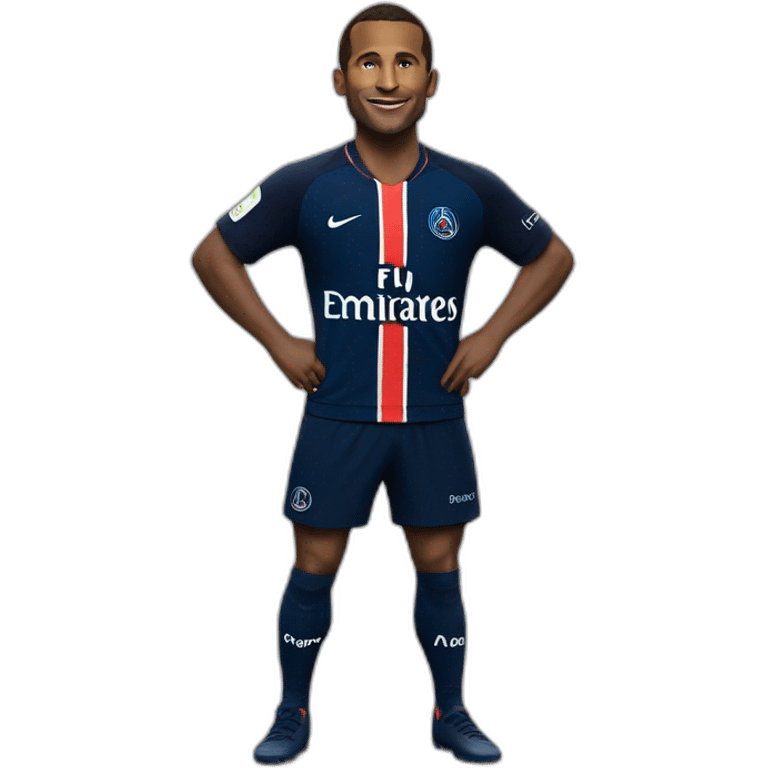 Macron avec un maillot du PSG emoji