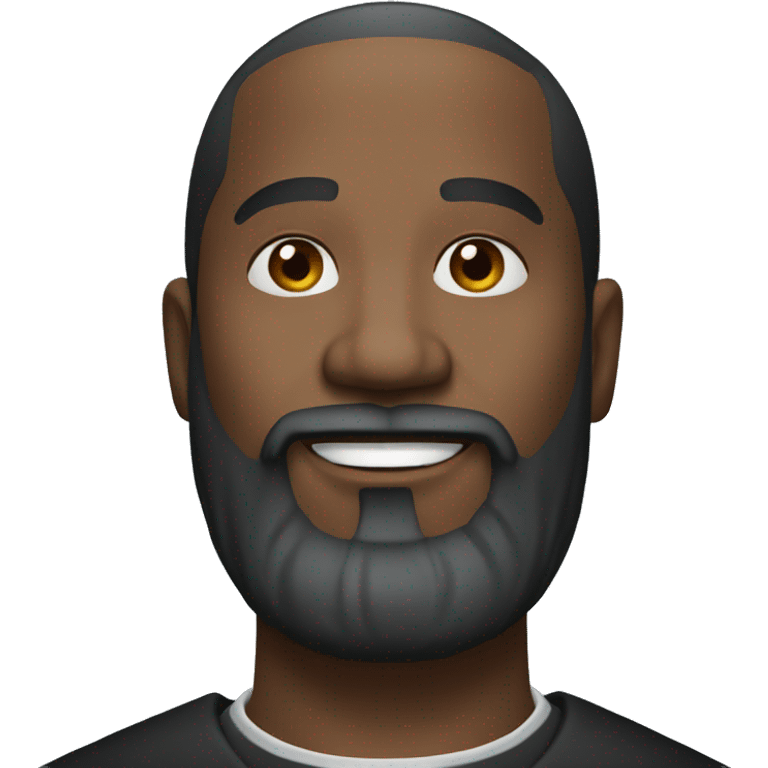  black hair black beard pastor emoji