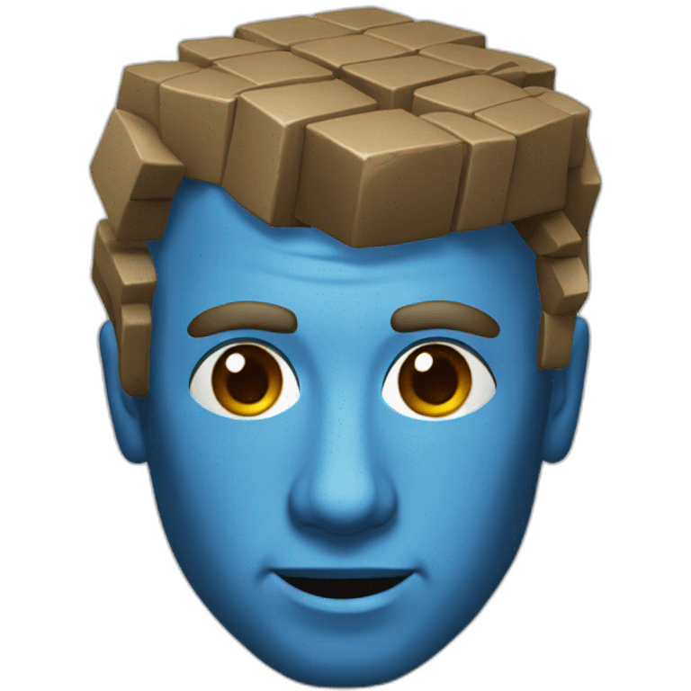 Rubiks Cuba head emoji