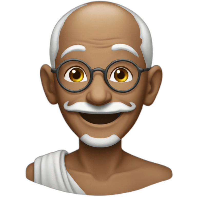 Happy gandhi emoji