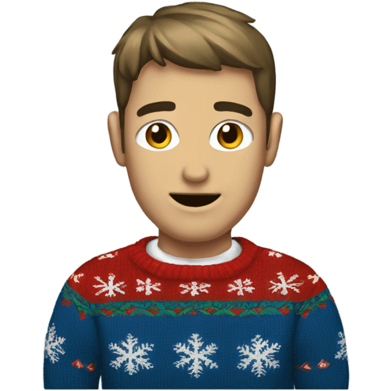 Ugly Christmas sweater  emoji