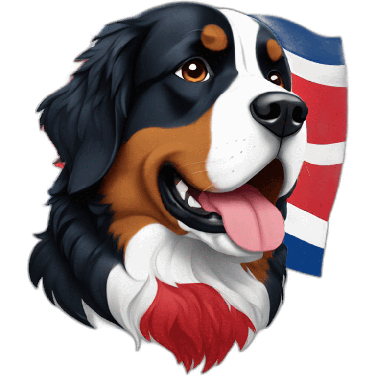 norway flag bernese mountain dog emoji