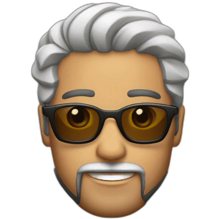 Latinoamericano,gafas y barba emoji