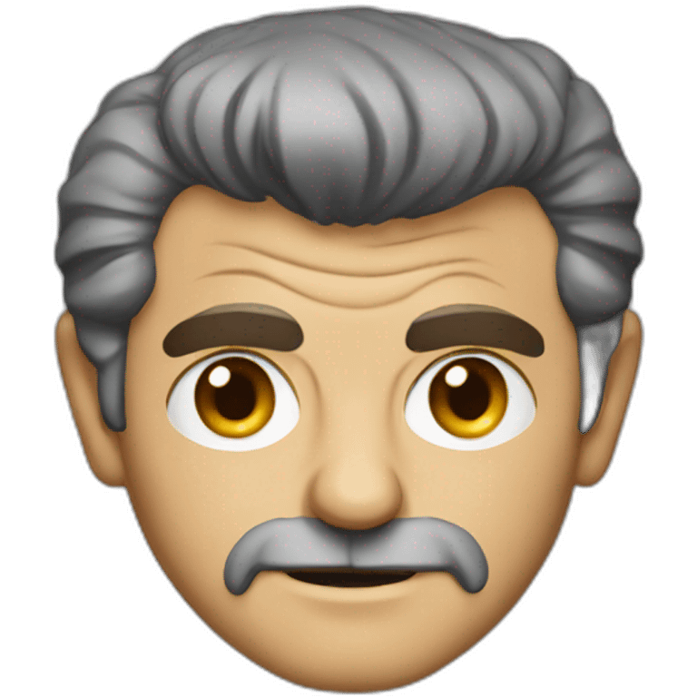 Mel Gibson portrait without smile emoji