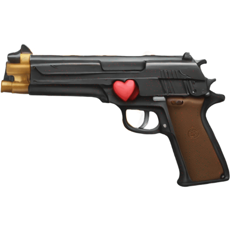 Love gun  emoji