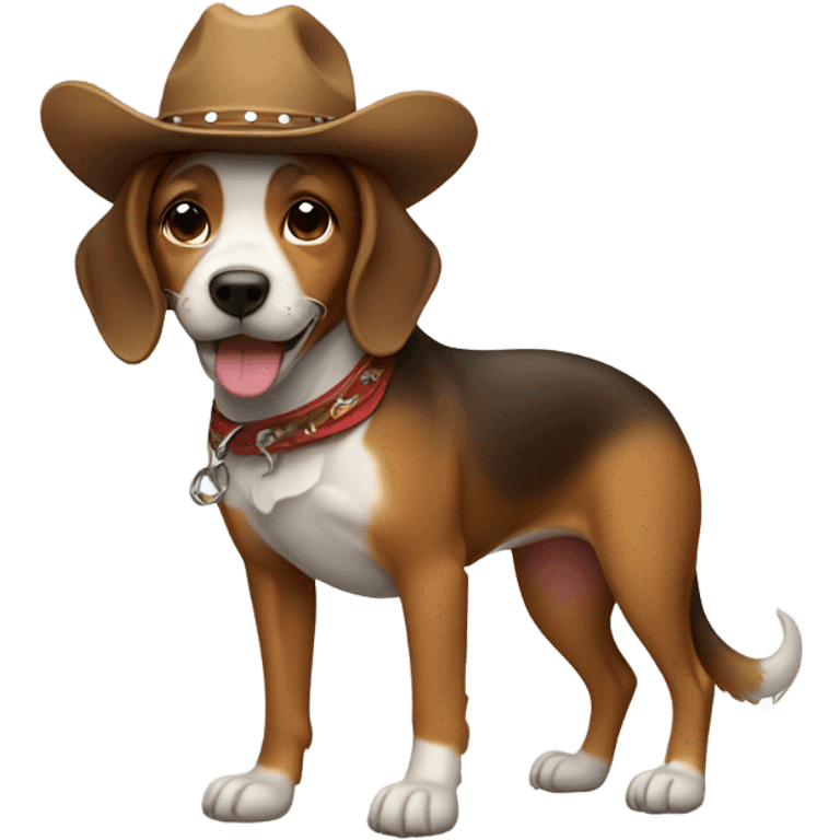 Dog with cowboy hat  emoji