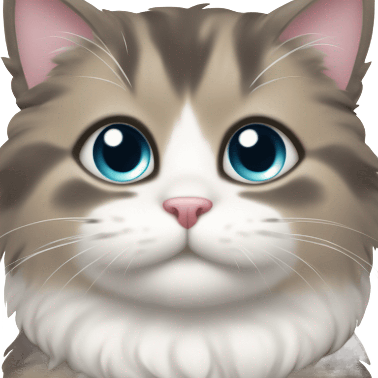 cute fluffy cat emoji