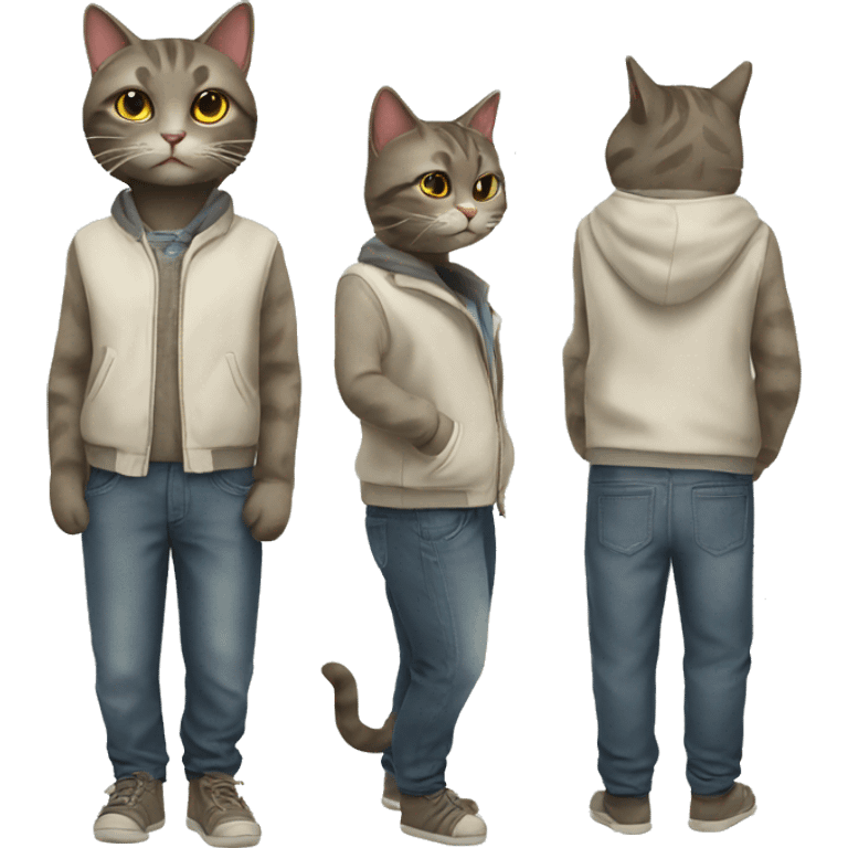 cat with clothes emoji