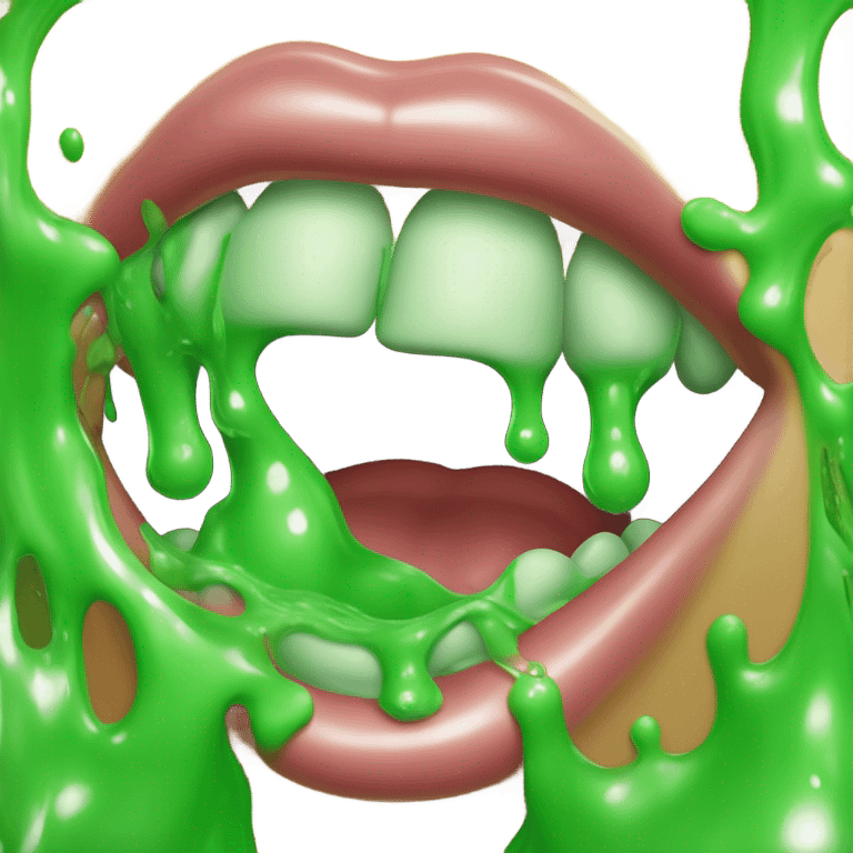 Slime out of Mouth emoji