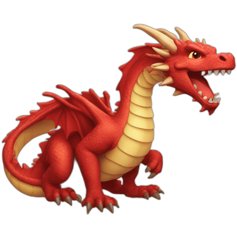 dragon red 2d emoji