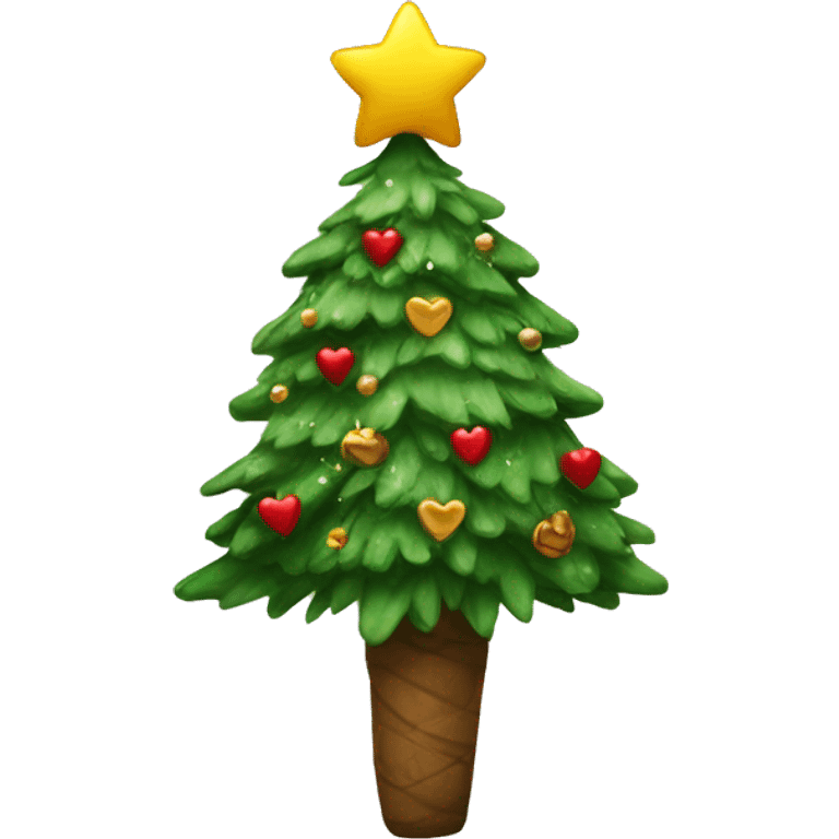 Christmas tree With love emoji