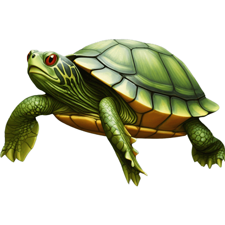 Red-Eared Slider turtle terrapin emoji